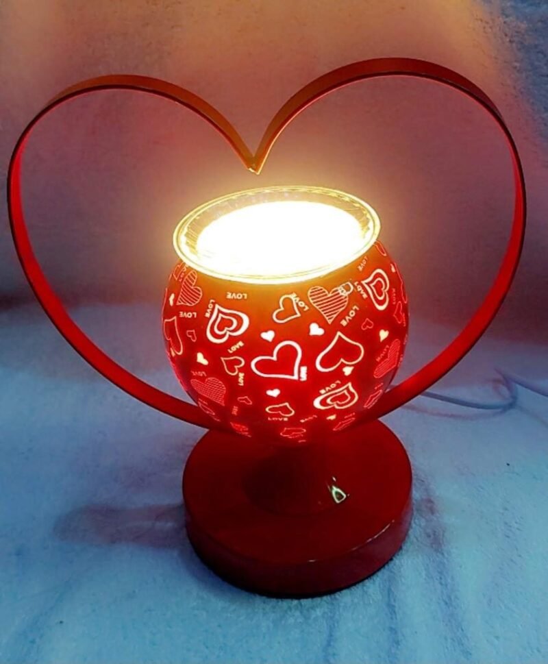 Lampe veilleuse en forme de cœur Rouge